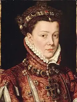 Elisabeth de Valois, Porträt nach Antonio Moro, ca. 1560–1565
