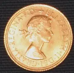 Elisabeth II. von 1966, Auflage ca.&nbsp;7&nbsp;Mio. Münzen