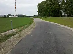 Bei Wiederau passierte Sendeantenne