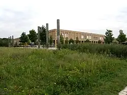 Blick über den Elsterwerdaer Platz vom Budapester Weg aus