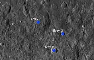 NASA, Elvey und seine beiden Nebenkrater