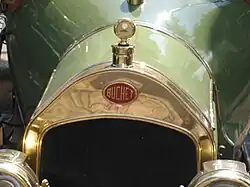 Reproduktion eines Motor-Thermometers auf einem Buchet von 1912