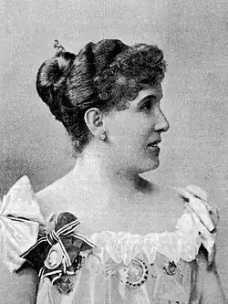 Emilie Welti-Herzog (1859 –1923) Opernsängerin, fotografiert von Paul Gericke, Berlin