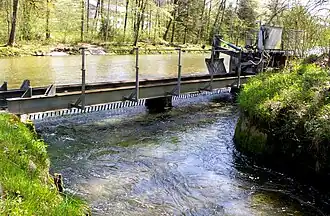 Zufluss aus der Emme in den Gewerbekanal