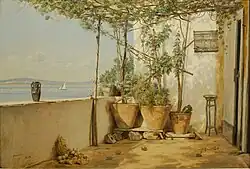 En loggia fra Procida, 1835