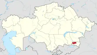 Lage in Kasachstan