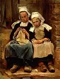 Enella Benedict: Brittany Children, 1892, ausgestellt in der World’s Columbian Exposition 1893, heute im National Museum of Women in the Arts