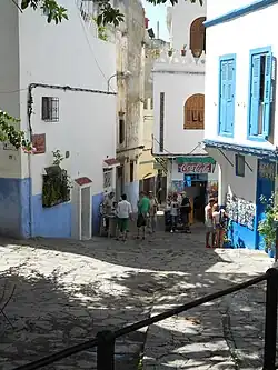 Enge Gassen auf dem Kasbah-Hügel