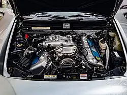 Motorraum des Mangusta Prototyp