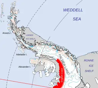 Lage der English-Küste