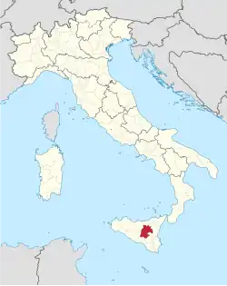 Lage innerhalb Italiens