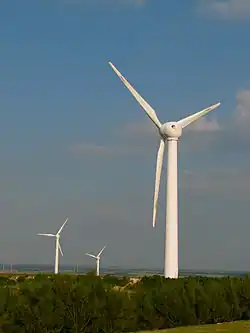 Windpark im Osten der Gemeinde