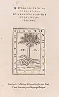 Epistola von Tressino, Nachdruck von Tolomeo, Vicenza 1529