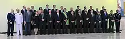 Gruppenbild der Regierung Brasiliens, 1. Januar 2019.