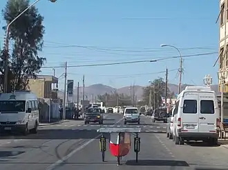 Straße in Pozo Almonte