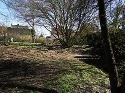 Einlauf in die Verrohrung am Ortsrand