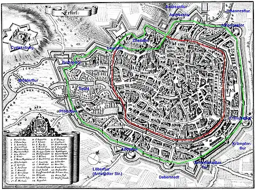 Erfurt um 1650.