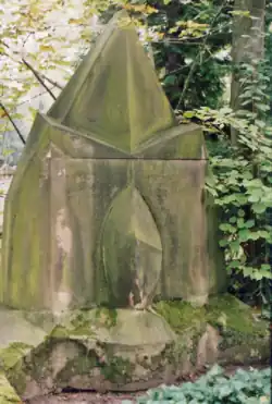 Grabstein, geschaffen von Hans Walther