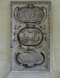 Grabplatte für Hans Christoph Roth von Schreckenstein