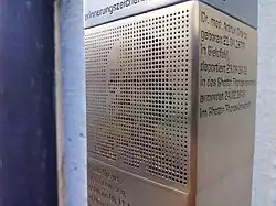 Erinnerungszeichen an Dr. Arthur Dreyer