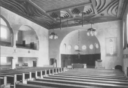 Nordempore, Chor, Holzdecke, 1911.