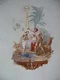 Deckenbild mit der Taufe Christi, signiert mit Huwyler 1903