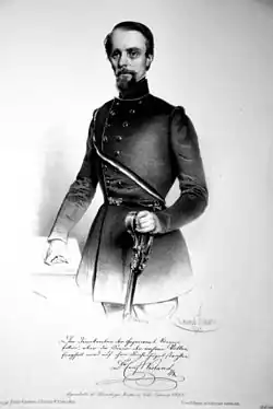 Ernst Franz Salvator von Violand, Lithographie von Eduard Kaiser, 1848