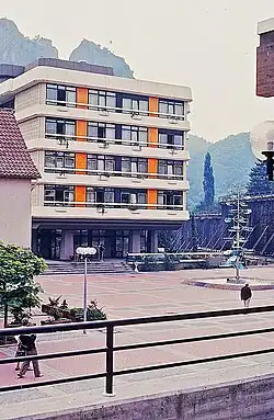 Der 1979 entstandene Erweiterungsbau in Bad Münster am Stein-Ebernburg, 1979. Foto: DRV Rheinland-Pfalz.