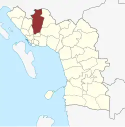 Lage des Bryndum Sogn in der Esbjerg Kommune