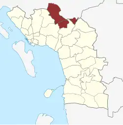 Lage des Grimstrup Sogn in der Esbjerg Kommune – noch inklusive Rousthøje Sogn