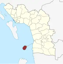 Lage des Mandø Sogn in der Esbjerg Kommune