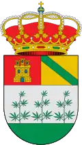 Drei Hanfstängel (weiblich) im Wappen von Cañamares, Spanien