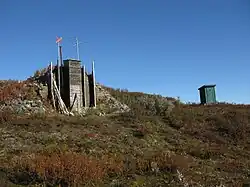 Ein Schutzraum auf dem Gelände der Esrange
