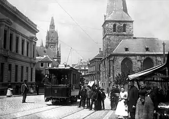 Kettwiger Straße, Burgplatz 1895