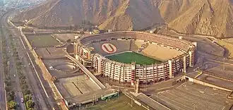 Luftbild des Estadio Monumental (2021)
