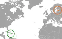 Lage von Haiti und Estland