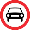 Verbot für Kraftfahrzeuge