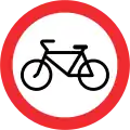 Verbot für Fahrräder