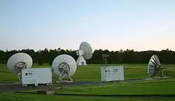 Einige Antennen von ESTRACK