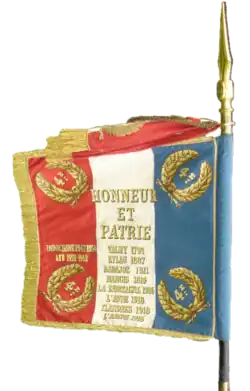 Standarte des Regiments im Jahr 1927