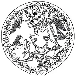 Thesan trägt ihren toten Sohn vom Schlachtfeld (470–460 v.&nbsp;Chr.)