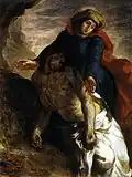 Eugène Delacroix, Pietà, 35 × 27&nbsp;cm, 1850, Nasjonalmuseet for kunst, arkitektur og design in Oslo