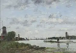 Die Maas bei Dordrecht, Eugène Boudin