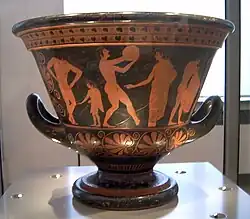 Athleten auf einem Kelchkrater des Euphronios, um 510/500 v. Chr.; Antikensammlung Berlin