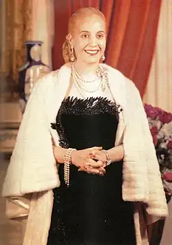Eva Perón, ausgelassener Hermelin (1950)