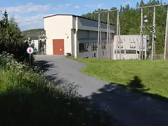 Außenansicht des Kraftwerkes Evenstad