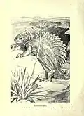 „Edasophaurus“ in Robert Henry Knipe, Evolution in the past, 1912.