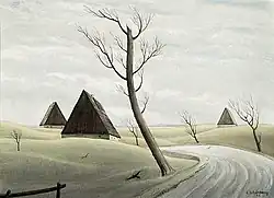 Neue Sachlichkeit: Ewald Schönberg (1882–1949): Vorfrühling im Zinnwald.