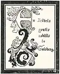 Exlibris für Friedrich von Gaisberg, nach Closs
