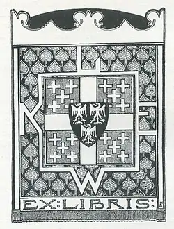 Exlibris von Magnus Conrad Armin von Fölkersam, 1899